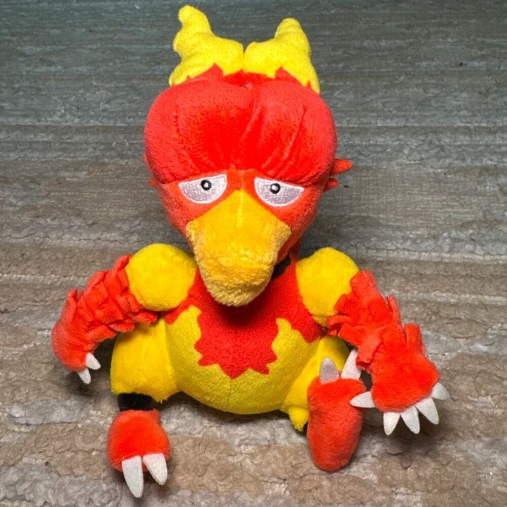 Pokémon Center Magmar Plush Pokémon Fit Sitting Cuties #126 6”